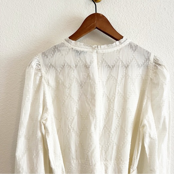 J. Crew NWT  Puff Sleeve Wrap Dress 100% Cotton Size M - Picture 9 of 12